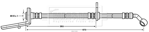 BORG & BECK Jarruletku BBH7680